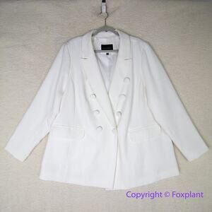 New!‎ Eloquii white blazer, women plus size 24